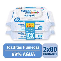Toallas Húmedas Emubaby Water 160 un