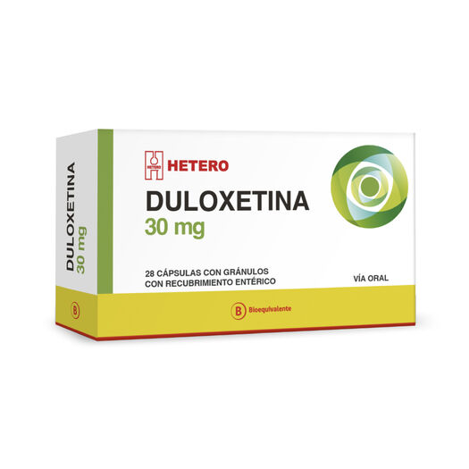 Duloxetina 30 mg x 28 Cápsulas con Gránulos con Recubrimiento Entérico SEVEN PHARMA CHILE SPA, , large image number 0