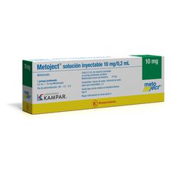 Metoject Solución Inyectable 10 mg/0,2 mL Jeringa Prellenada