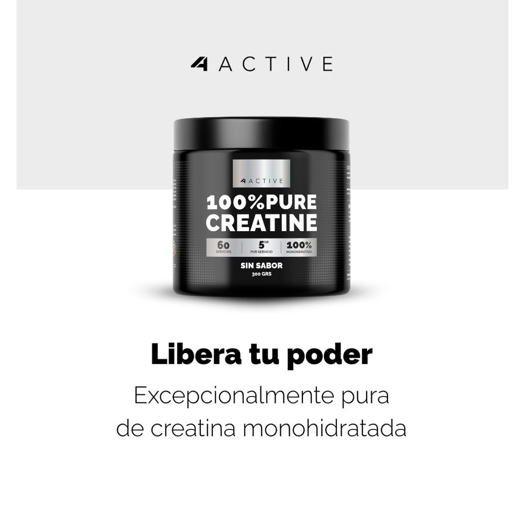Creatina Monohidratada 4Active Epic 300 g, , large image number 2