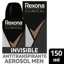 Rexona Clinical Desodorante en aerosol Men Invisible 150 ml