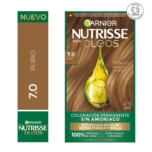 Tintura Nutrisse Oleos 7.0 Rubio, , large image number 0