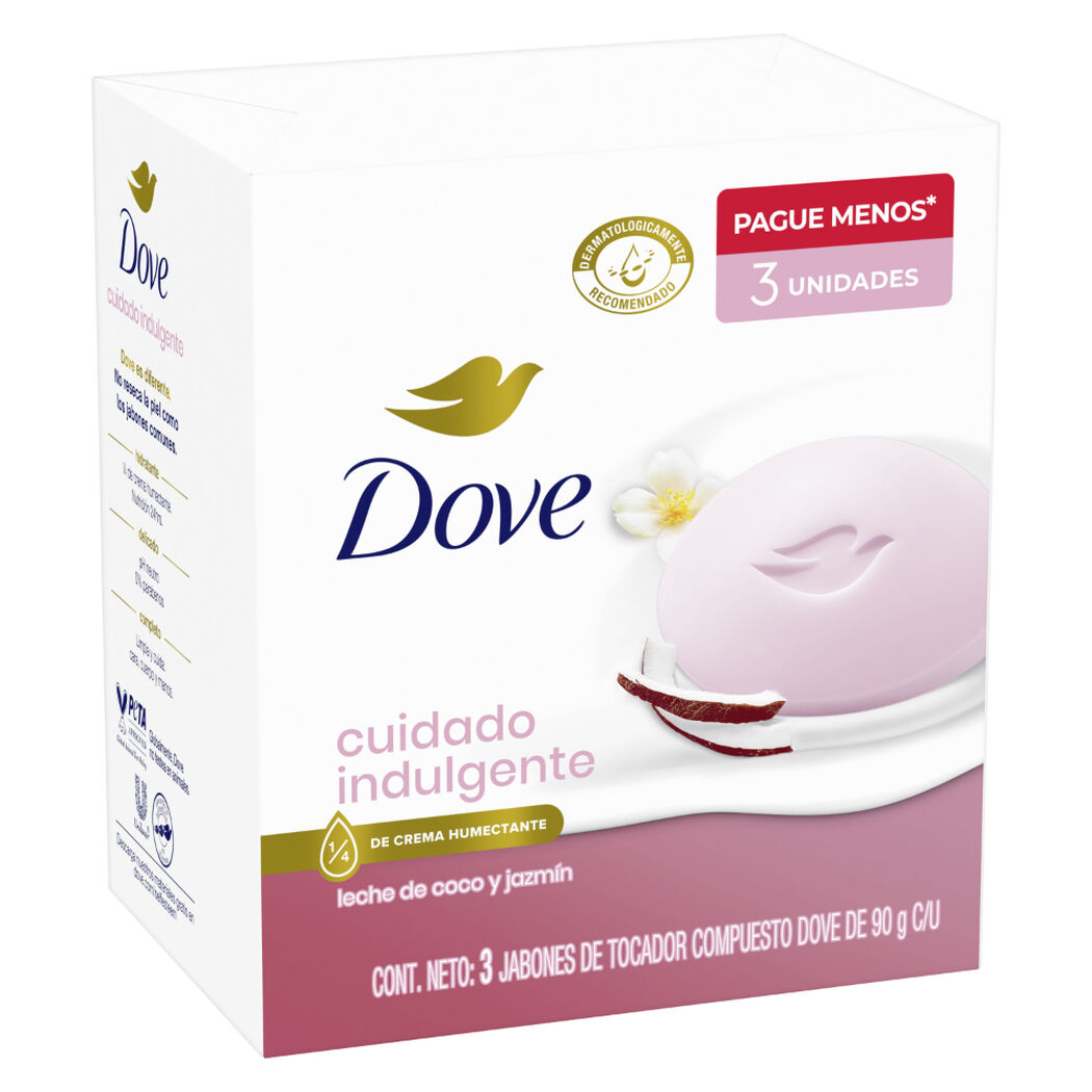Jabon Dove Cuidado Indulgente 90 g 3 un, , large image number 2