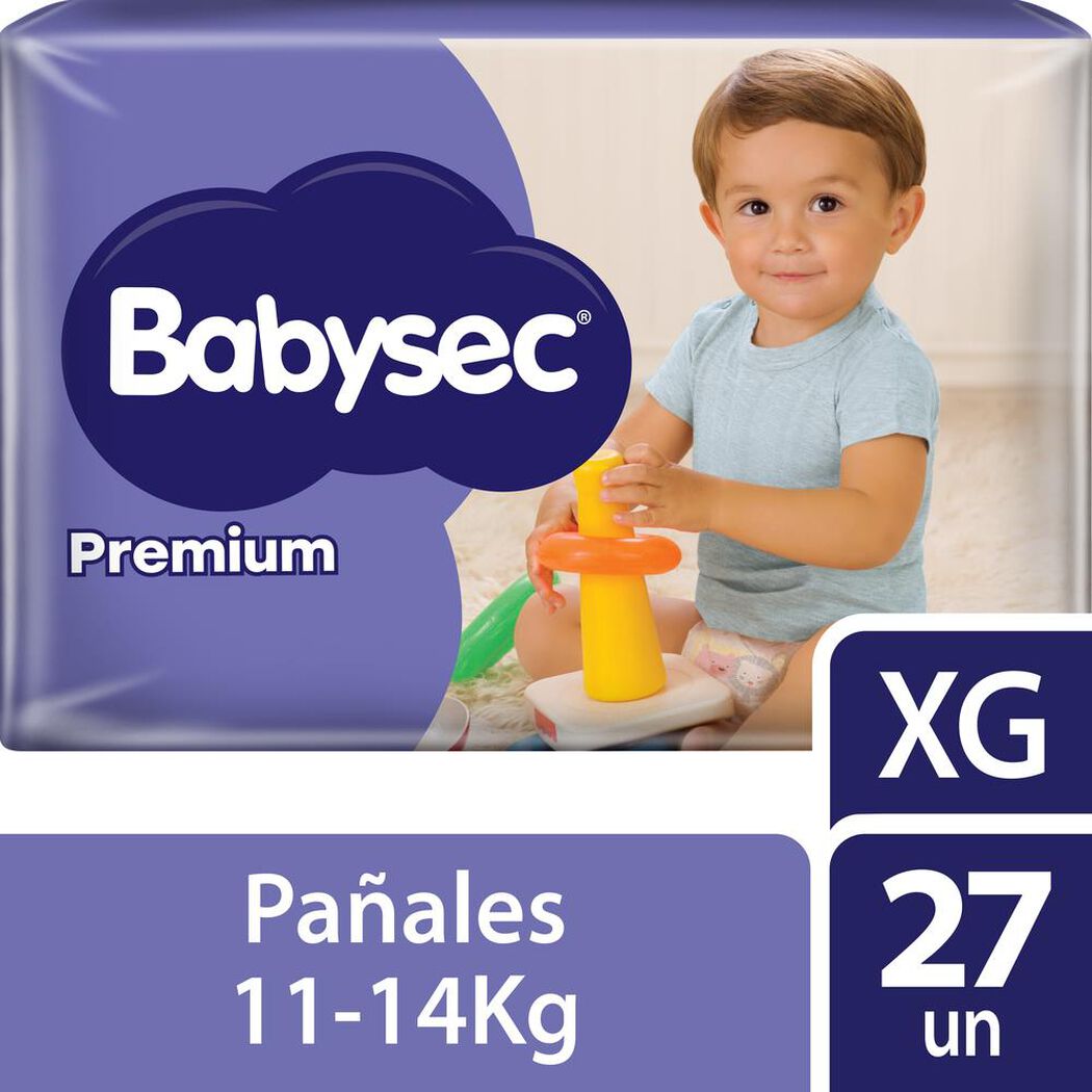 Pa&ntilde;ales Babysec Premium XG 27 un, , large image number 0