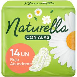 Naturella Toalla Higienica Dia Con Alas Manzanilla x 14 Unidades