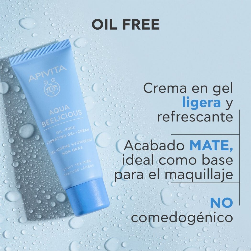 Crema Oil-free HidratanteTextura Ligera Aqua Beelicious 40ml Apivita, , large image number 4