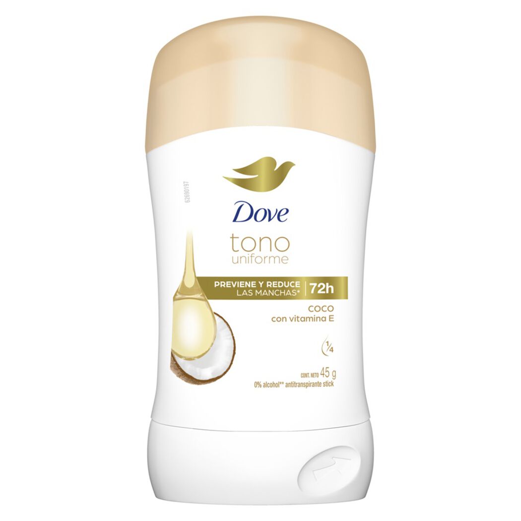 Desodorante Dove Tono Uniforme Coco Barra 45 g, , large image number 0