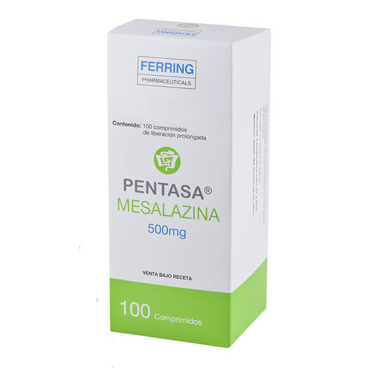 Pentasa 500 mg x 100 Comprimidos Liberación Prolongada, , large image number 0