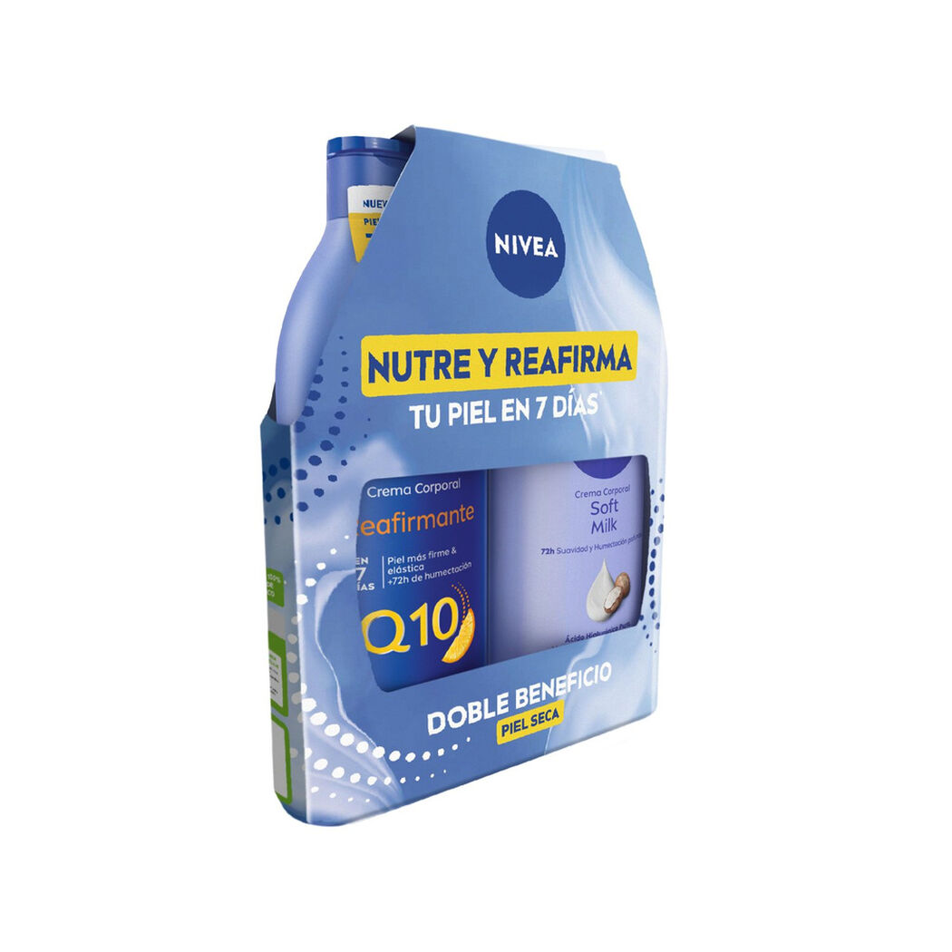 Pack Nivea Soft Milk 400ml + Milk Q10 400 ml D&iacute;a de la madre 2026, , large image number 1