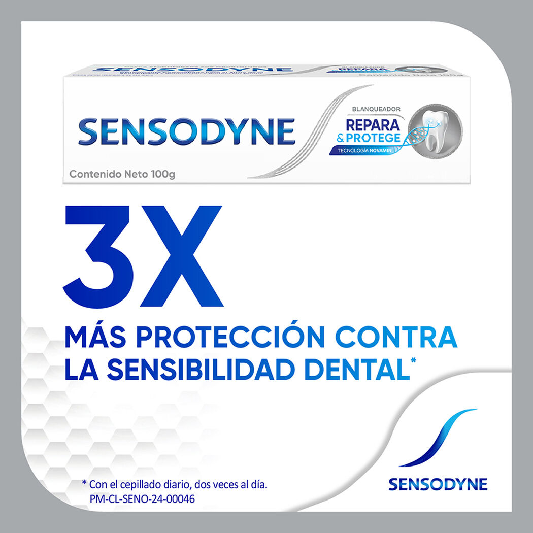 Pasta Dental Sensodyne Protección Blanqueadora 100 g, , large image number 3