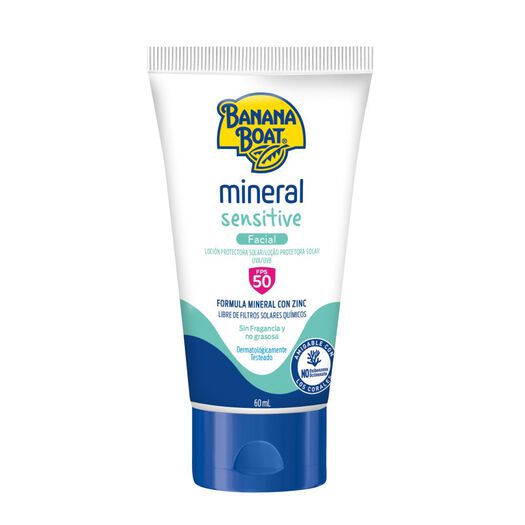 Protector Facial Banana Boat F50 Sensit 60Ml, , large image number 0