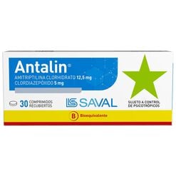 Antalin 5/12,5 mg x 30 Comprimidos Recubiertos,  Antalin 5/12,5 mg x 30 Comprimidos Recubiertos