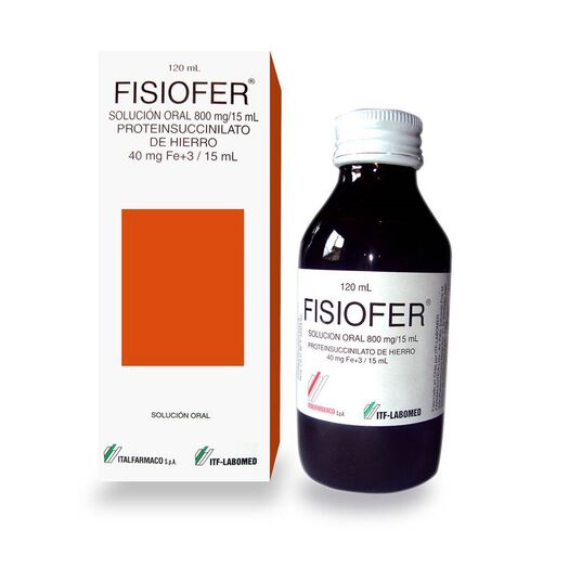 Fisiofer 800 mg/15 ml x 120 ml Jarabe, , large image number 0