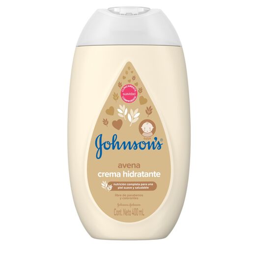 Crema Johnsons Hidratente Baby Avena 400 mL, , large image number 1