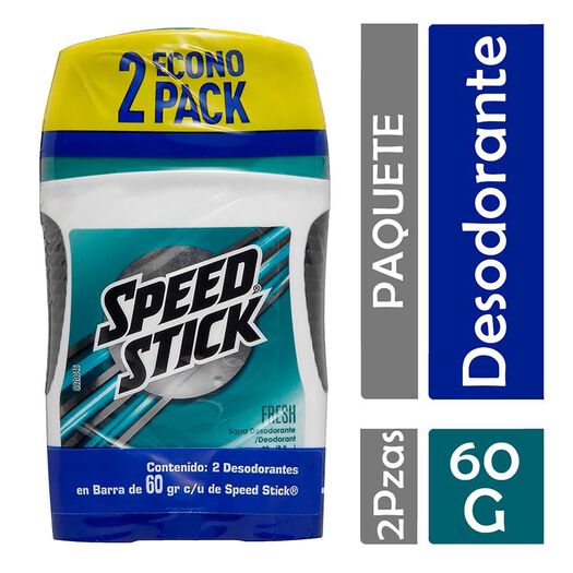 Desodorante Speed Stick Barra Fresh 60 g 2 un, , large image number 0