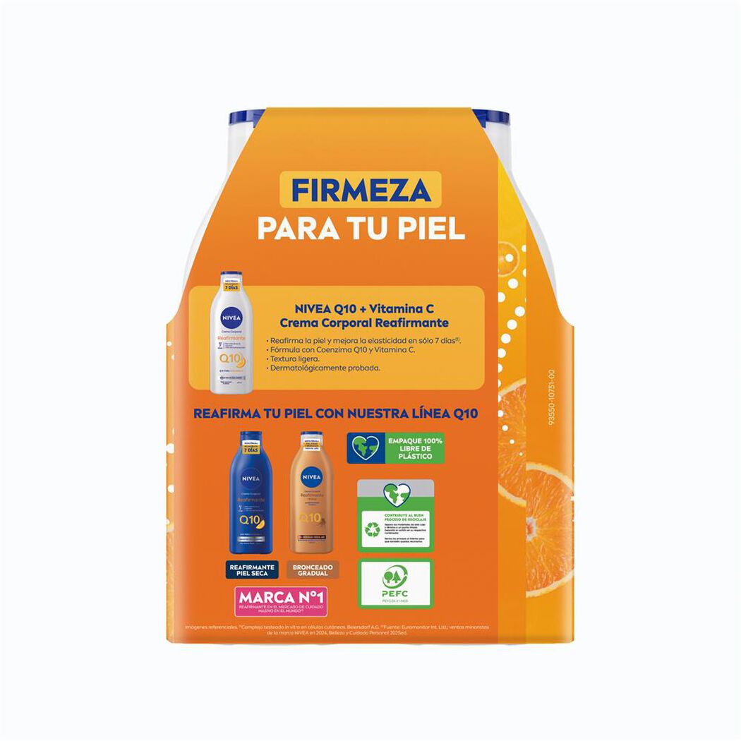 NIVEA Pack Reafirmante Q10 Crema Corporal 400ml x2, , large image number 2