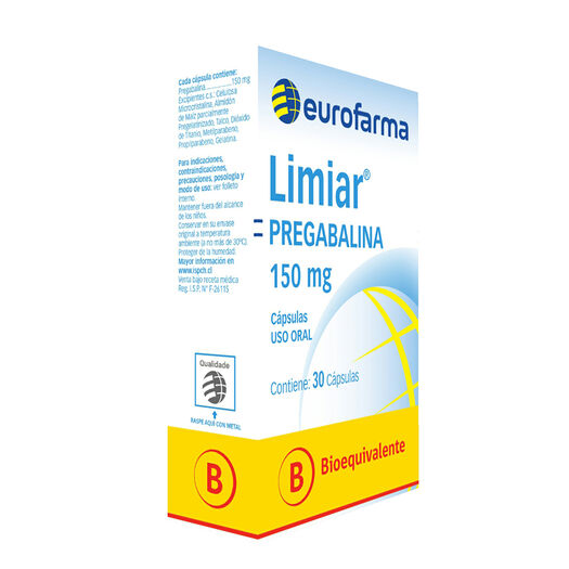 Limiar 150 mg x 30 Capsulas, , large image number 0