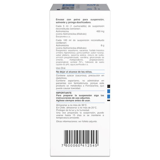 Trex Forte 400 mg/5 mL x 20 mL Polvo Para Suspensión Oral Con Solvente, , large image number 1