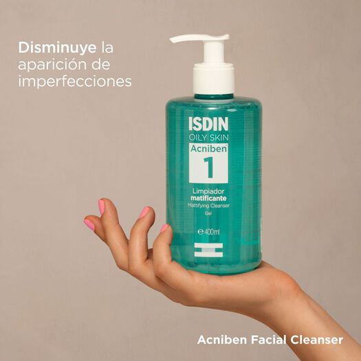 ISDIN Limpiador Gel Matificante 400 ml  Acniben, , large image number 1