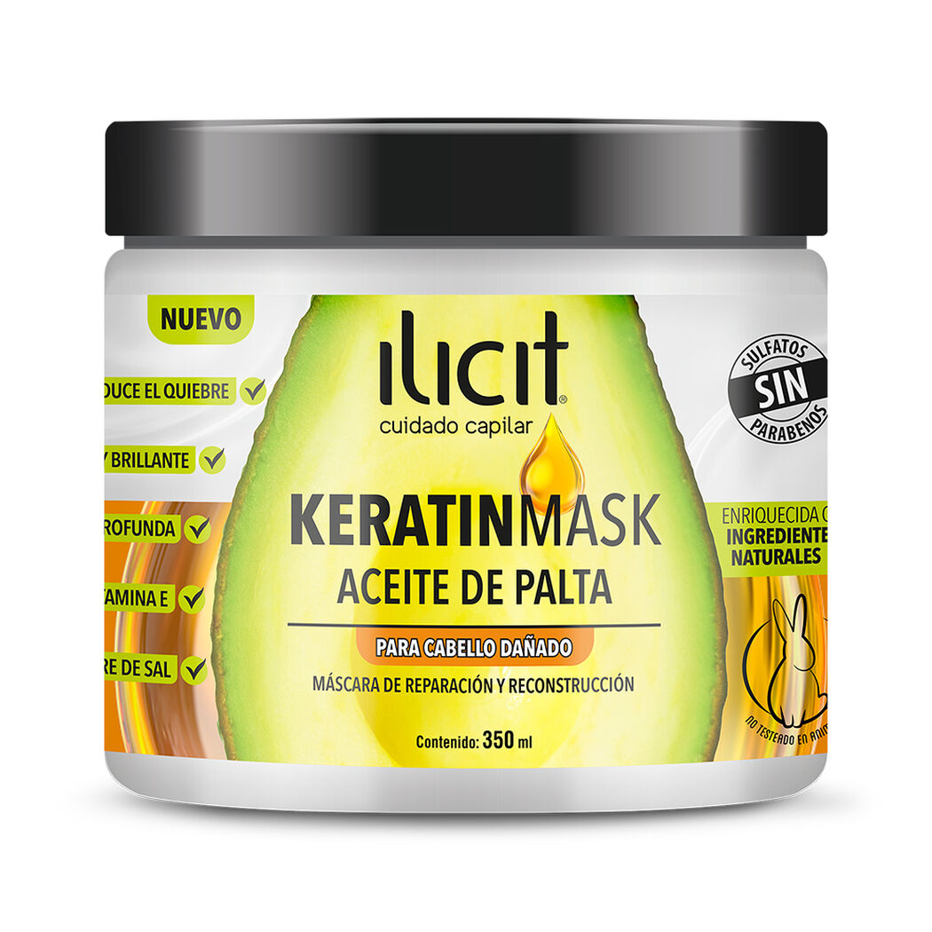 Masc. Keratin Ilicit 350ml,  Palta, , large image number 0