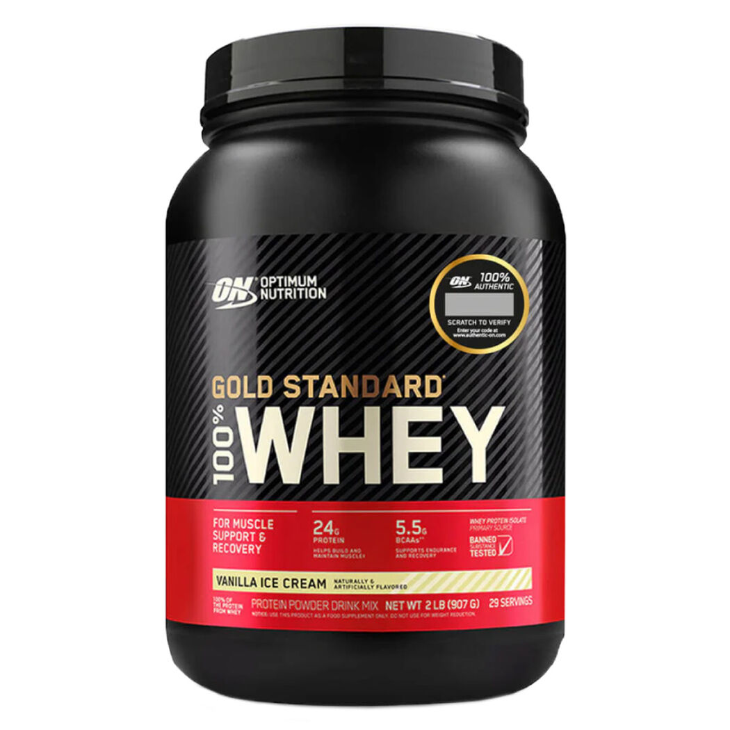 Prote&iacute;na On 100 % Whey Gold Vainilla Ice Cream 900 g, , large image number 0