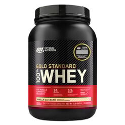 Prote&iacute;na On 100 % Whey Gold Vainilla Ice Cream 900 g