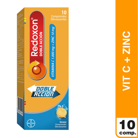 Redoxon Doble Accion x 10 Comprimidos Efervescentes, , large image number 0