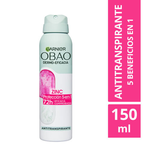 Desodorante Spray Zinc Obao Dermoeficacia 150Ml, , large image number 0