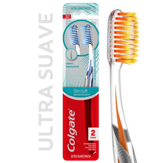 Cepillo de Dientes Colgate Slim Soft Advance Ultra Suave 2 un, , large image number 0