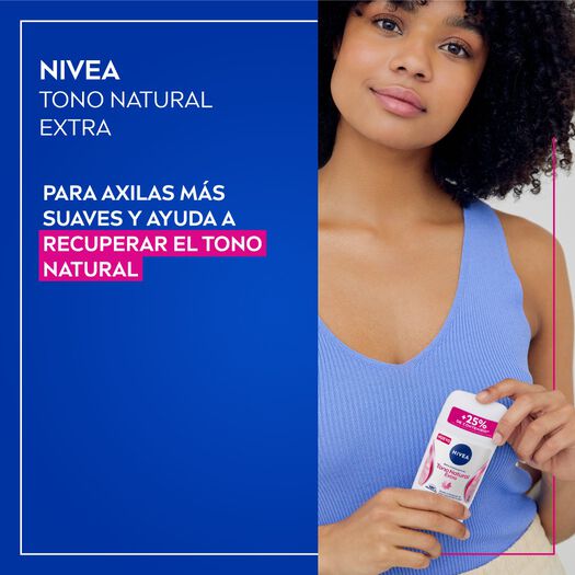 Desodorante NIVEA Barra Tono Natural Extra Femenino 54g, , large image number 1