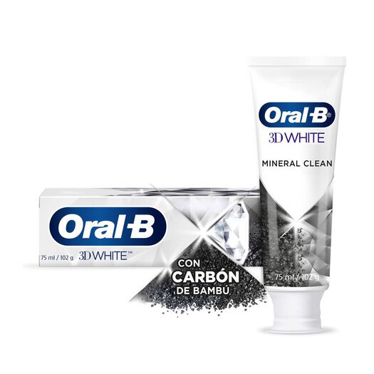 Oral B Pasta Dental 3D White Mineral Clean x 75 mL, , large image number 4