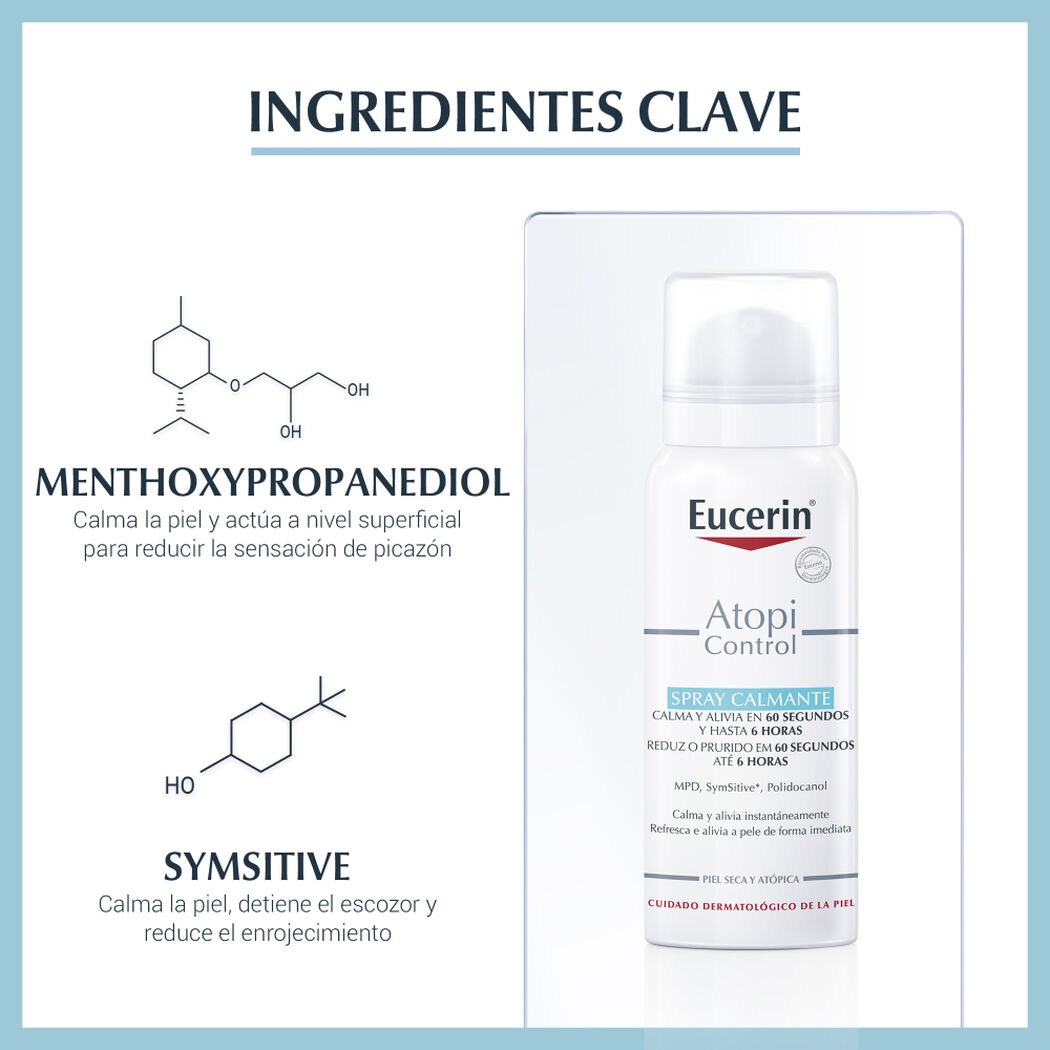 EUCERIN Spray Corporal Calmante AtopiControl 50 mL, , large image number 2