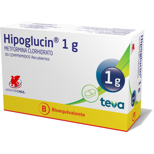Hipoglucin LP 1000 mg x 30 Comprimidos de Liberación Prolongada, , large image number 0