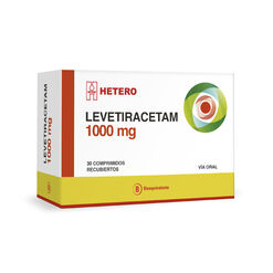 Levetiracetam 1000 mg x 30 Comprimidos Recubiertos SEVEN PHARMA CHILE SPA
