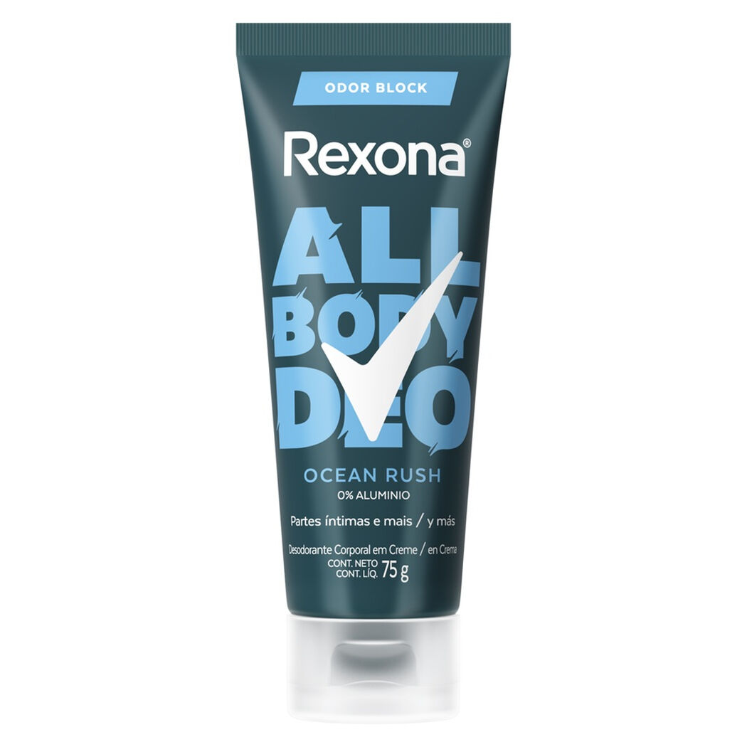 Desodorante Antitranspirante Rexona Men Ocean Rush en Crema 75 g, , large image number 0