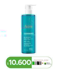 Avene Gel De Limpieza Cara Y Cuerpo Cleanance x 400 mL