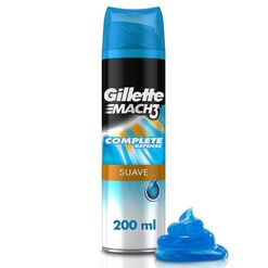 Espuma de Afeitar Gillette Mach3 Complete Defense Suave 200 mL
