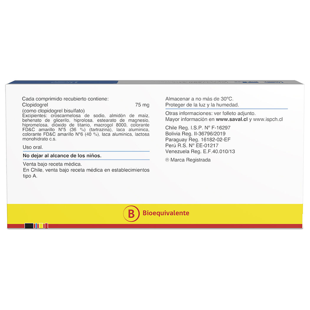 EUROGREL Clopidogrel 75 mg 35 comprimidos, , large image number 1