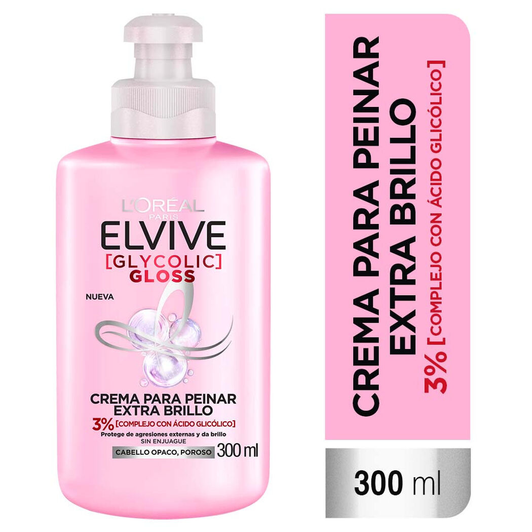 Crema Peinar Elvive Glyco Gloss 300 mL, , large image number 0