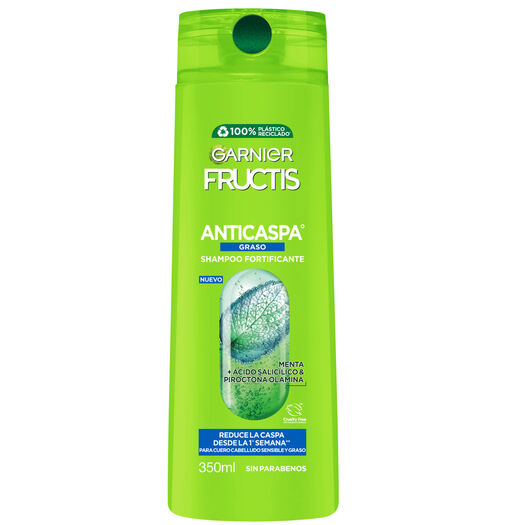 Fructis Shampoo Anticaspa Graso x 350 mL, , large image number 1