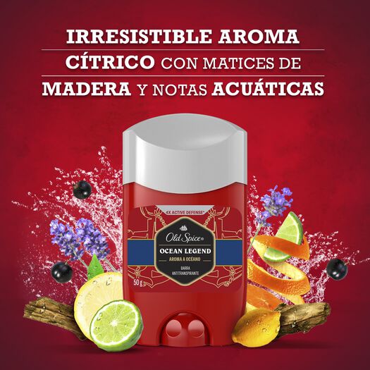 Antitranspirante Old Spice en Barra Ocean Legend 50 g, , large image number 2