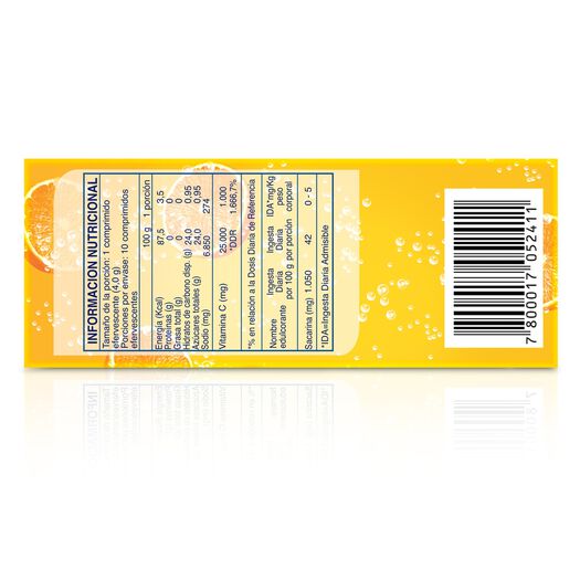 Cebión Vitamina C sabor Naranja x10 Comprimidos Efervescentes, , large image number 4
