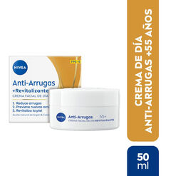 Crema Facial Nivea Antiarrugas +55 D&iacute;a 50 ml