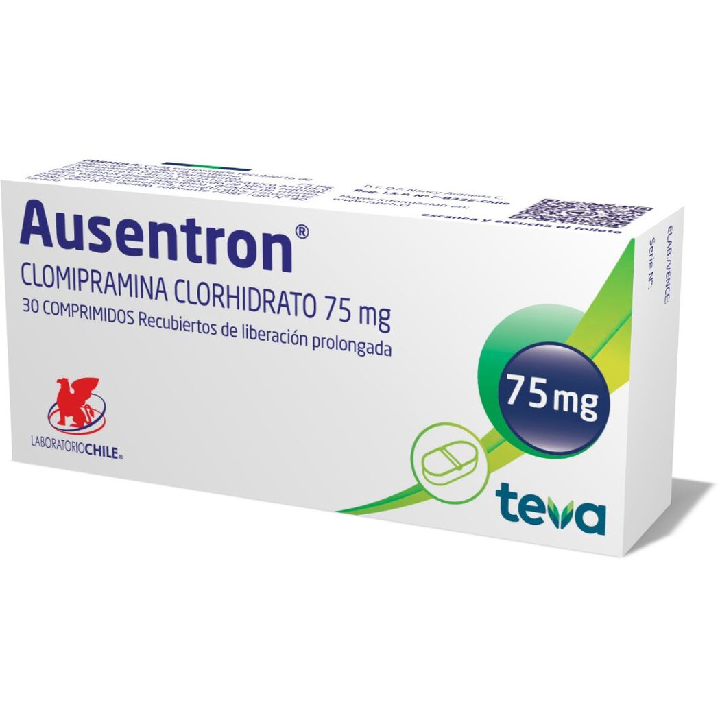 Ausentron 75 mg x 30 Comprimidos Recubiertos de Liberaci&oacute;n Prolongada, , large image number 0
