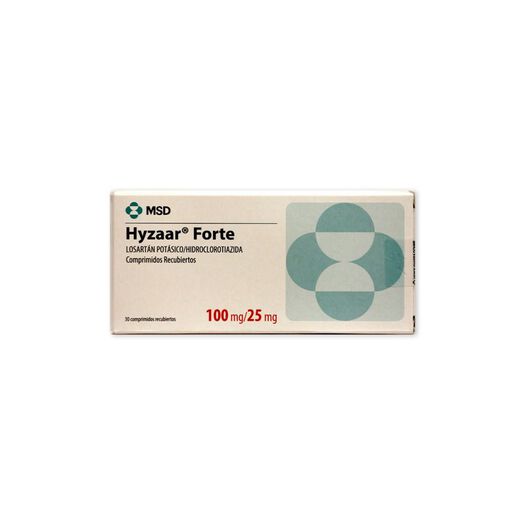 Hyzaar Forte 100 mg/25 mg x 30 Comprimidos Recubiertos, , large image number 0