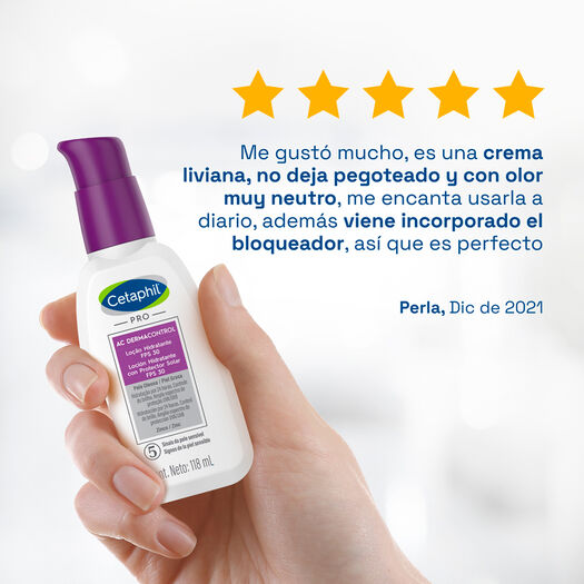 Hidratante Facial Cetaphil Pro AC Dermacontrol  FPS 30 118ml, , large image number 2
