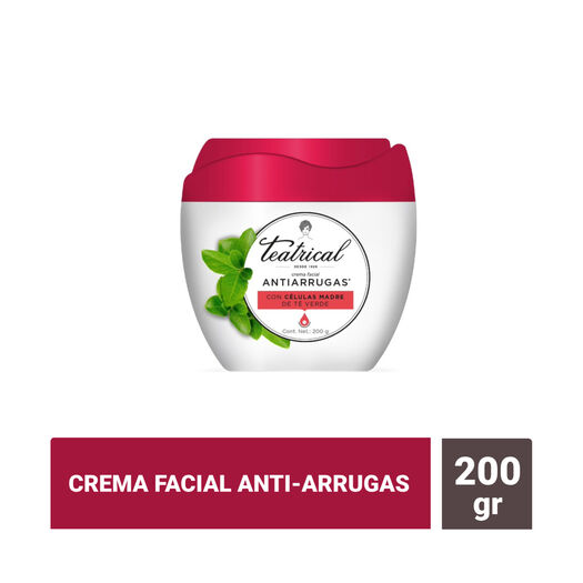 Teatrical Crema Facial Antiarrugas 200 G, , large image number 0