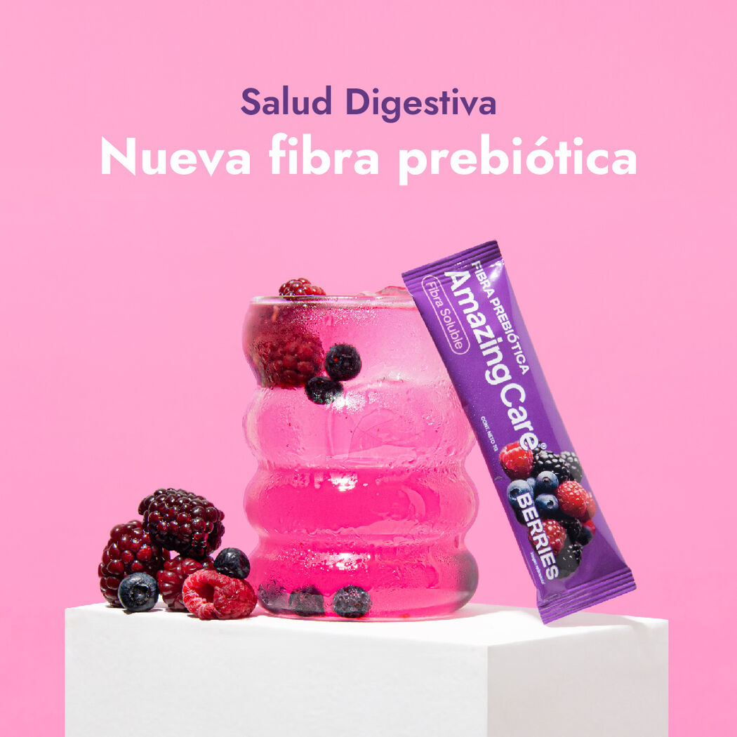 Suplemento Fibra Prebiotica Berries x 20 STICKS Amazing Care, , large image number 1