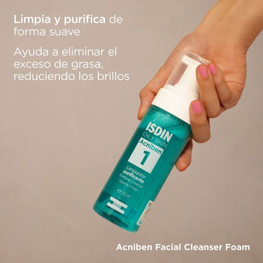Isdin Espuma Acniben® Limpiador Purificante x 150 mL, , large image number 1