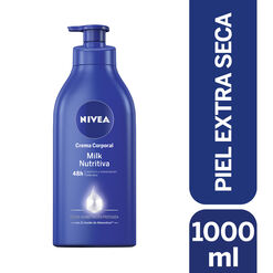 CREMA CORPORAL NIVEA MILK NUTRITIVA PIEL EXTRA SECA 1000ML